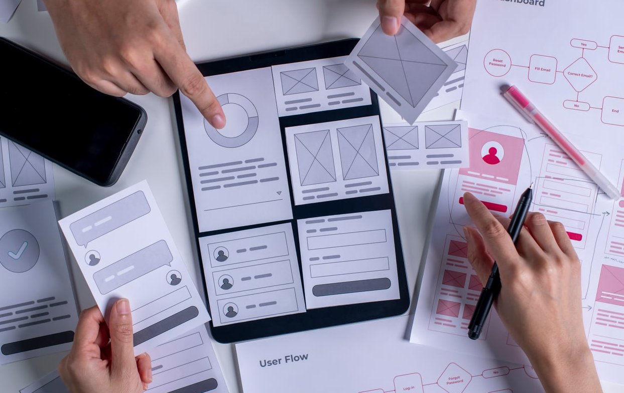 wireframe prototype design